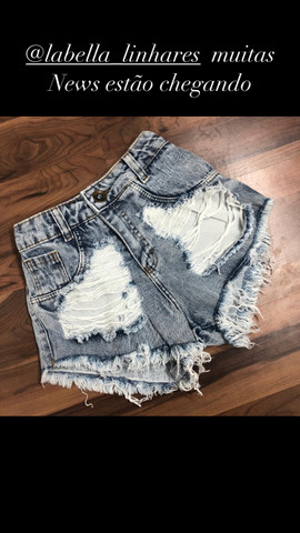 Shorts jeans cintura alta