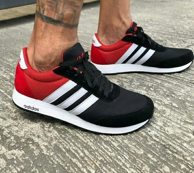 tênis adidas vermelho e preto