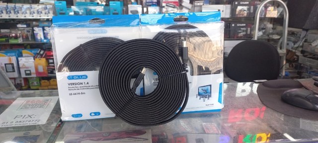 Cabo HDMI  le-6614 IT-BLUE  5m(Honestidade e Qualidade Distribuidora JK Eletrônicos) - Foto 2
