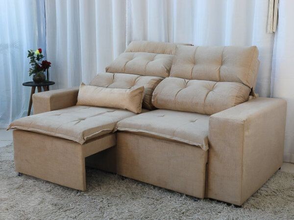 Sala sofá retrátil e reclinável de 200 cm  - Foto 3