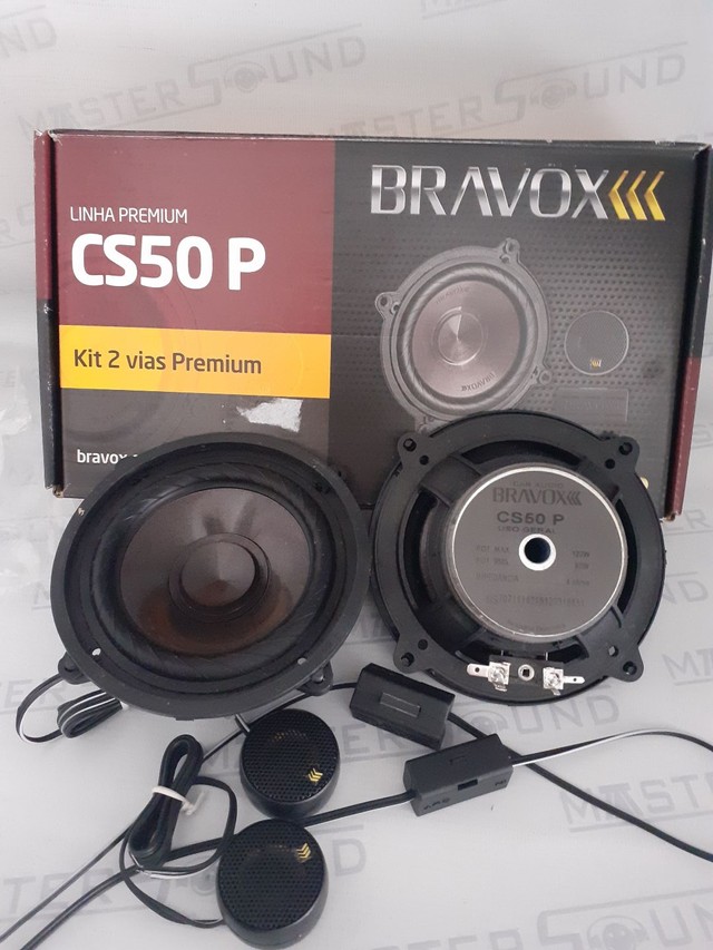 Kit 2 vias. Bravox Premium. CS50 P. 5". 60RMS. Garantia. Novo. Instalado.  - Foto 3