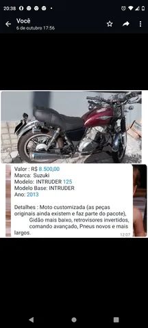 Comando Avançado Suzuki Intruder 125cc