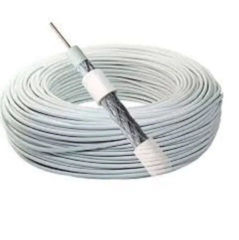 Rolo 100 Metros Cabo coaxial RG59 CFTv Antena KU Digital UHF vHF a Cabo CATV