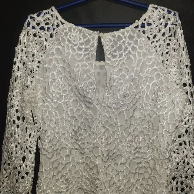 Vestido Renda Guipir veste M Lindo - Foto 3