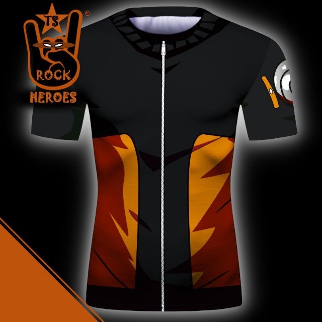 Camisa de Compressão Naruto Shippuden Rashguard Elastano Manga Curta - Foto 2