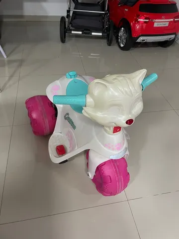 Moto Eletrica Infantil Triciclo Bandeirante Banmoto 6V Rosa - Maçã