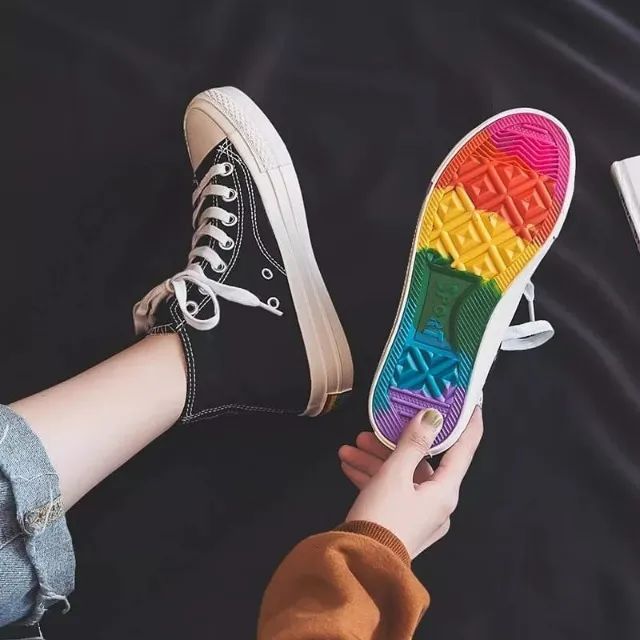 Tênis Arco Íris - Estilo All Star - Foto 2