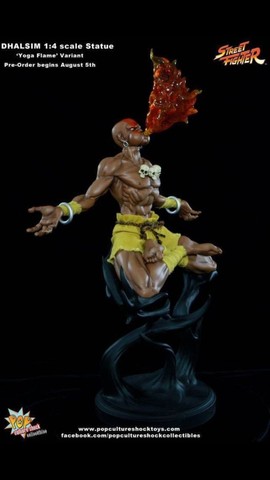 Dhalsim Street Fighter Yoga Flame Exclusivo PCS Sideshow 