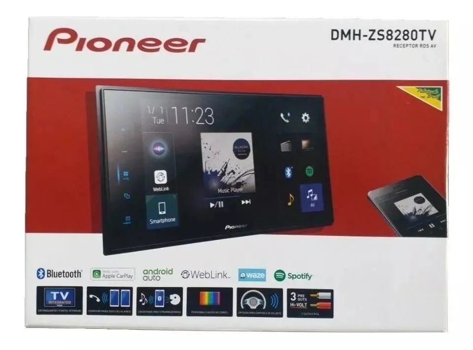 Pioneer Dmh-zs8280tv Web Link Modular 8 Polegadas