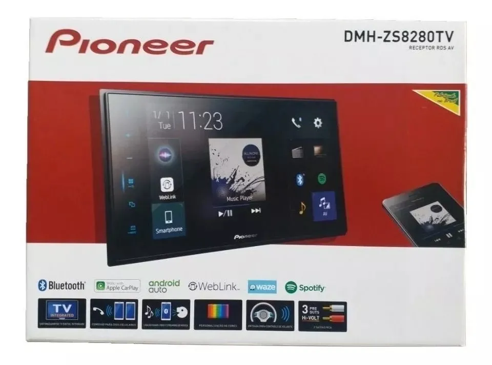 Pioneer Dmh-zs8280tv Web Link Modular 8 Polegadas