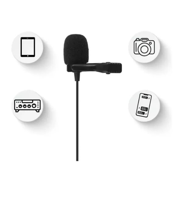 Microfone De Lapela Jbl Cslm20b para Celular Câmera Dslr Tablet  - Foto 2