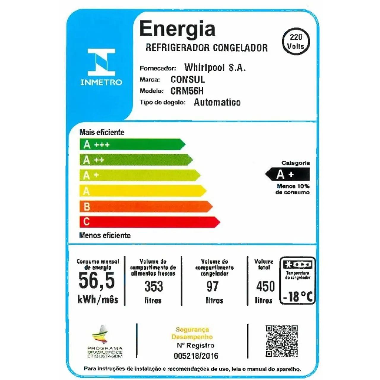 Consul Frost Free Inox 451L Nova CRM56FK - Foto 6