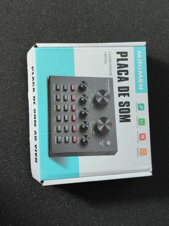 Placa De Som Multifuncional Ao vivo Mm-673 Interface De Áudio - Foto 6