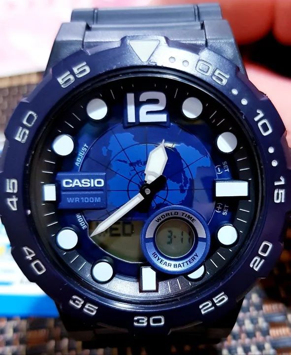 Relógio CASIO Anadigi AEQ-100W-2AVDF - Foto 2