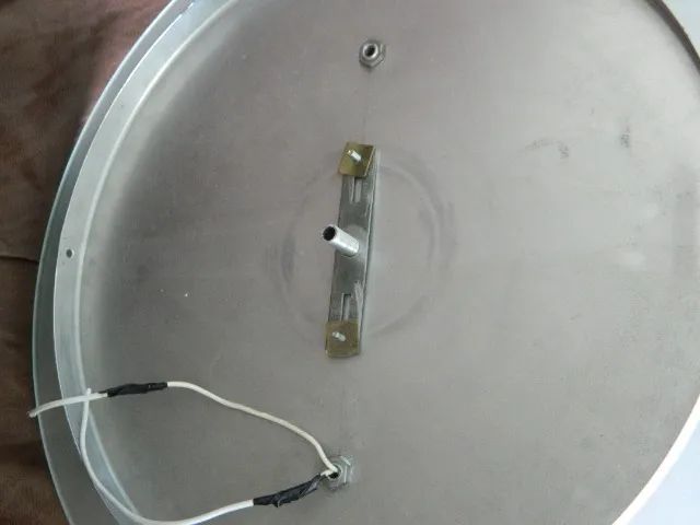 Luminária de vidro formato disco - Foto 5