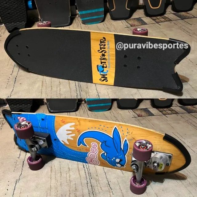 Skate Smoothstar Flying Fish Simulador Surf Carver Yow - Foto 4