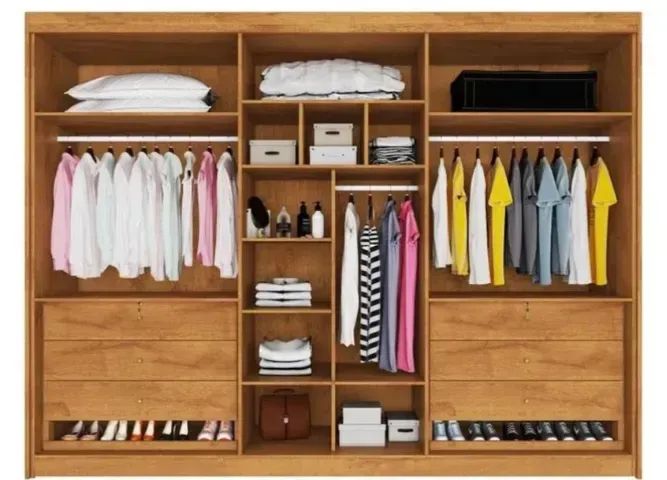 Guarda roupa casal 100% MDF - Foto 3