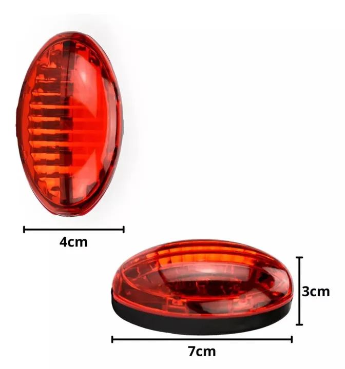 Kit de Luzes para Bicicleta (Farol e Lanterna Traseira) - Foto 4