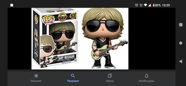 Funko pop Guns n roses Duff - Slash - axl- rock