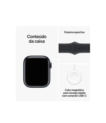 Apple Watch Séries 9 41mm GPS Midnigth (Novo Lacrado)  - Foto 4