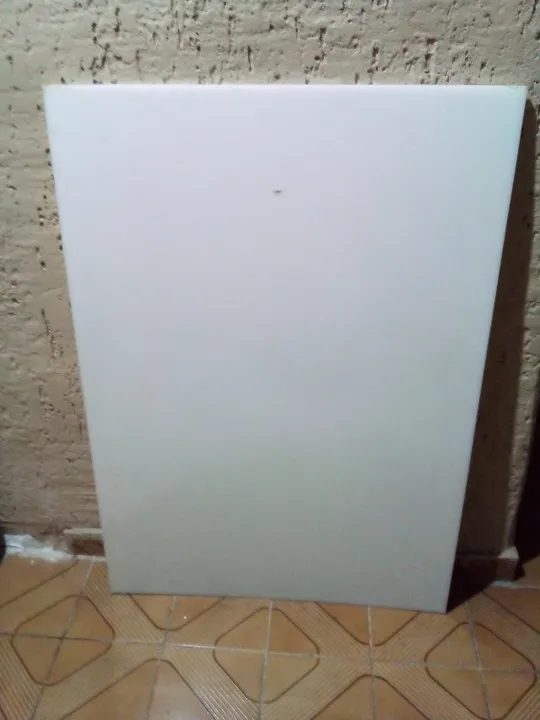 chapa branca rígida brilhante 10mm x 700mm x 1000mm