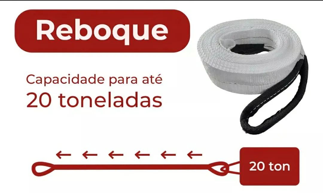 Cinta Elevação de Carga e Reboque - Pronta Entrega - Foto 2