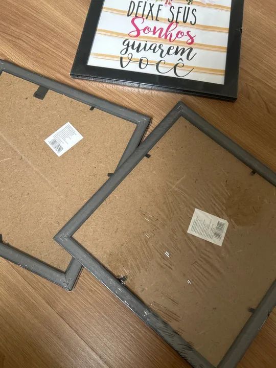 Quadros Decorativos com Frases Motivacionais - Kit com 3 Peças - Foto 2
