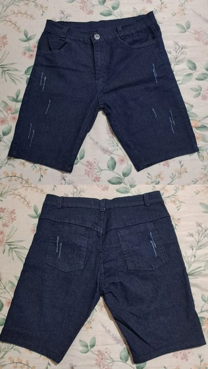 Shorts Jeans Masculino Azul Escuro
