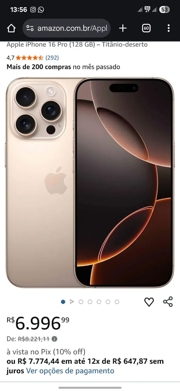 Iphone 15 pro max 512g - Celulares e Smartphones - Cristo Redentor