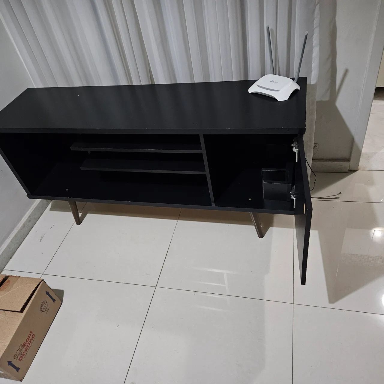 RACK HORIZONTAL MDF PRETO64520795453058120