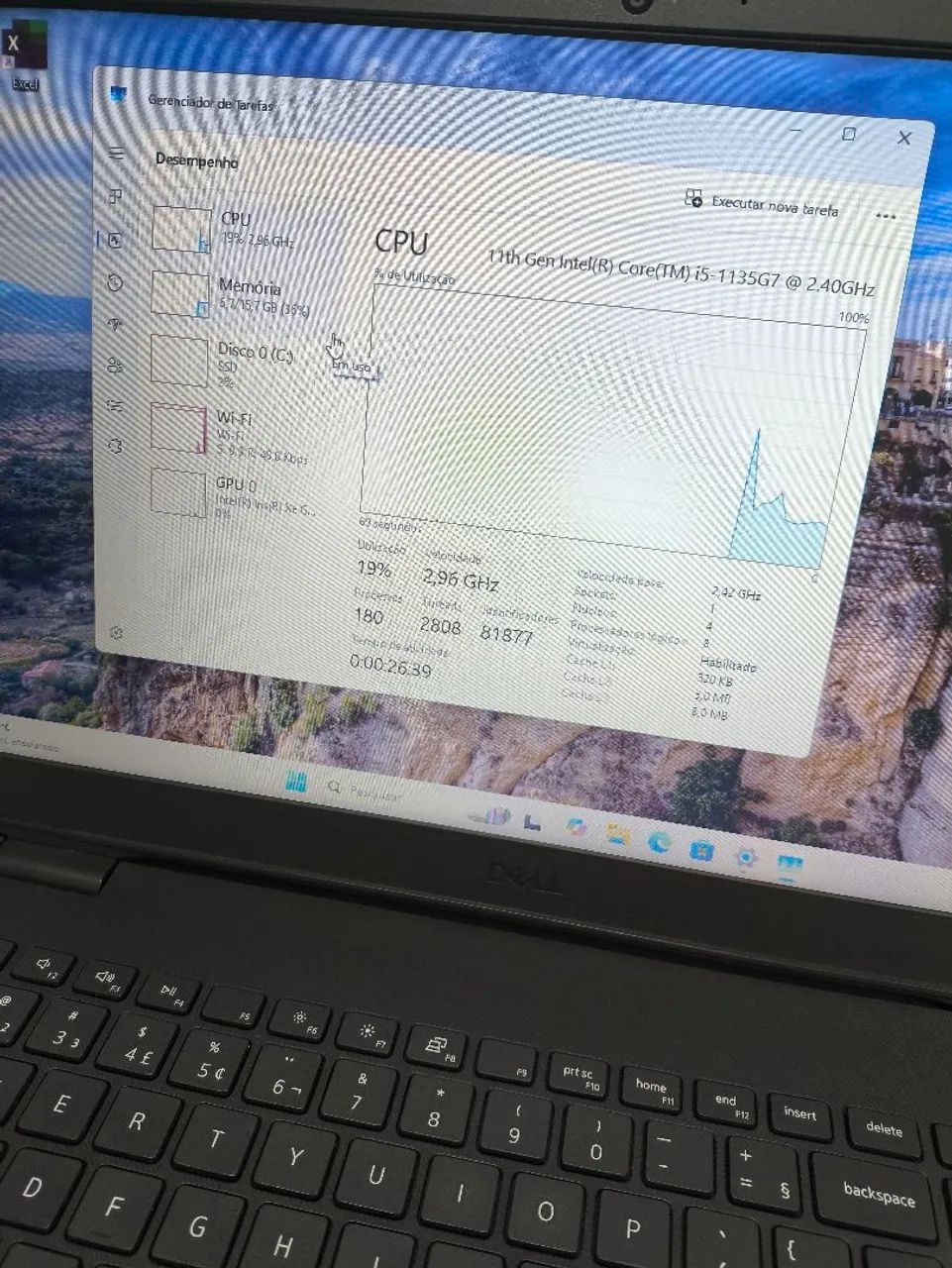 Notebook Dell i5 11 geração, 16gb ram, SSD NVMe 256gb, vídeo iris