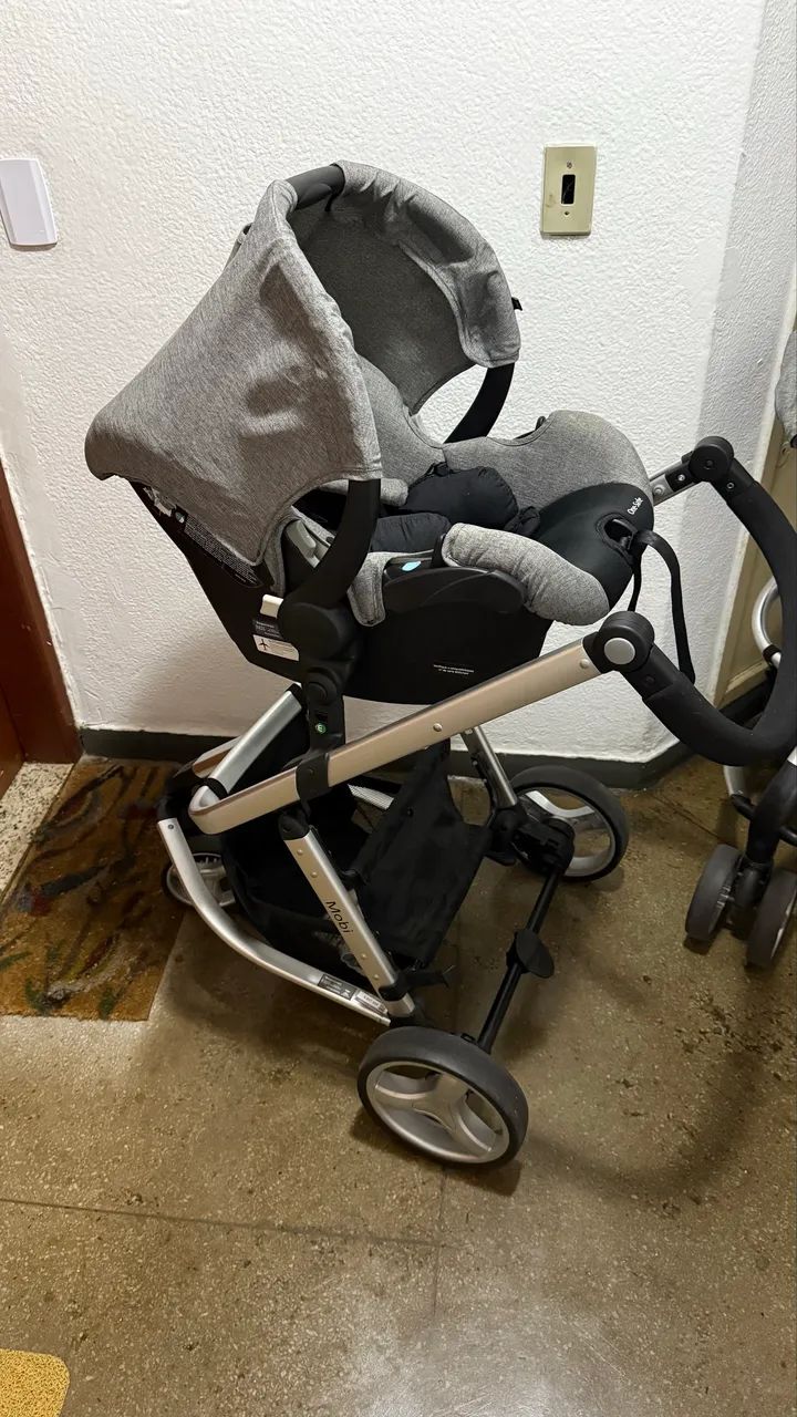 Carrinho safety 1st Mobi completo - Moisés + bebê conforto + base de carro - Foto 3