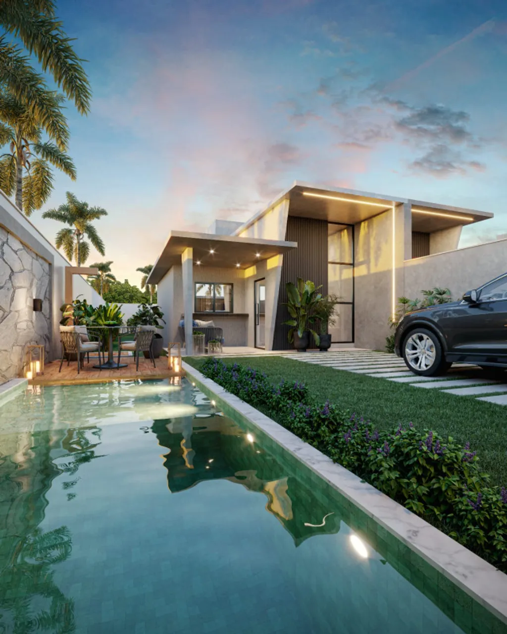 Casa planas com três quartos sendo dois suítes no Eusébio - 90m²