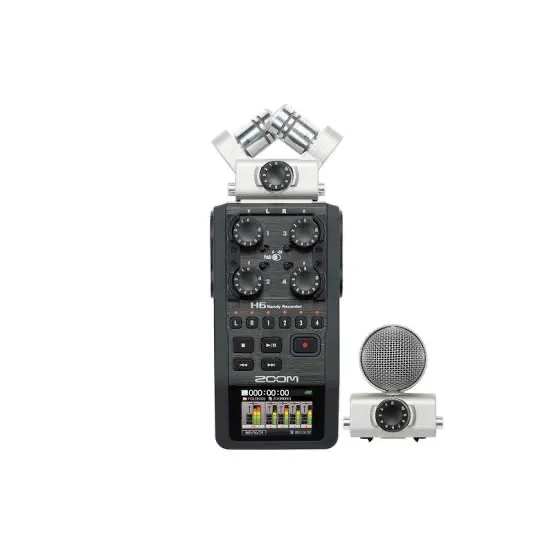 Gravador Zoom h6 - kit completo impecável!