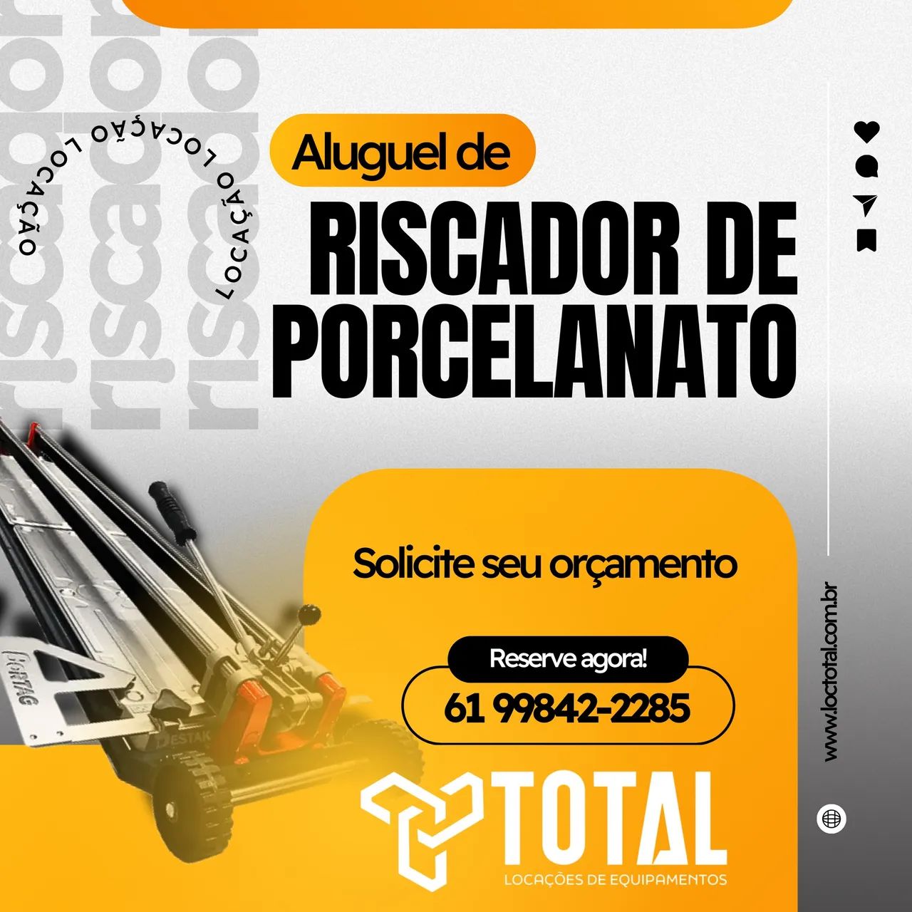 Aluguel de Riscador de Porcelanato 