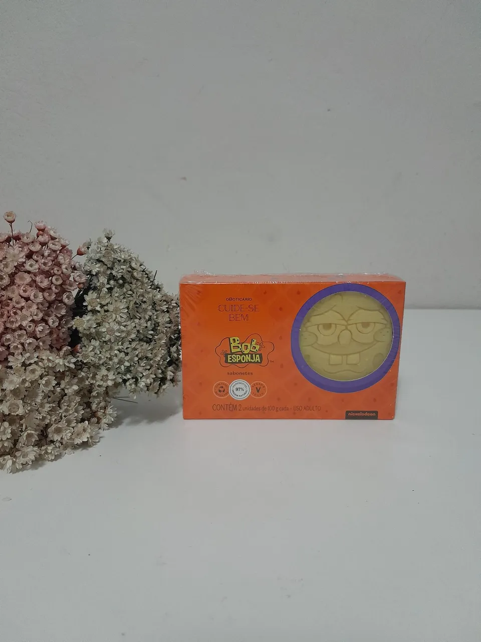 Sabonetes Bob Esponja O Boticário