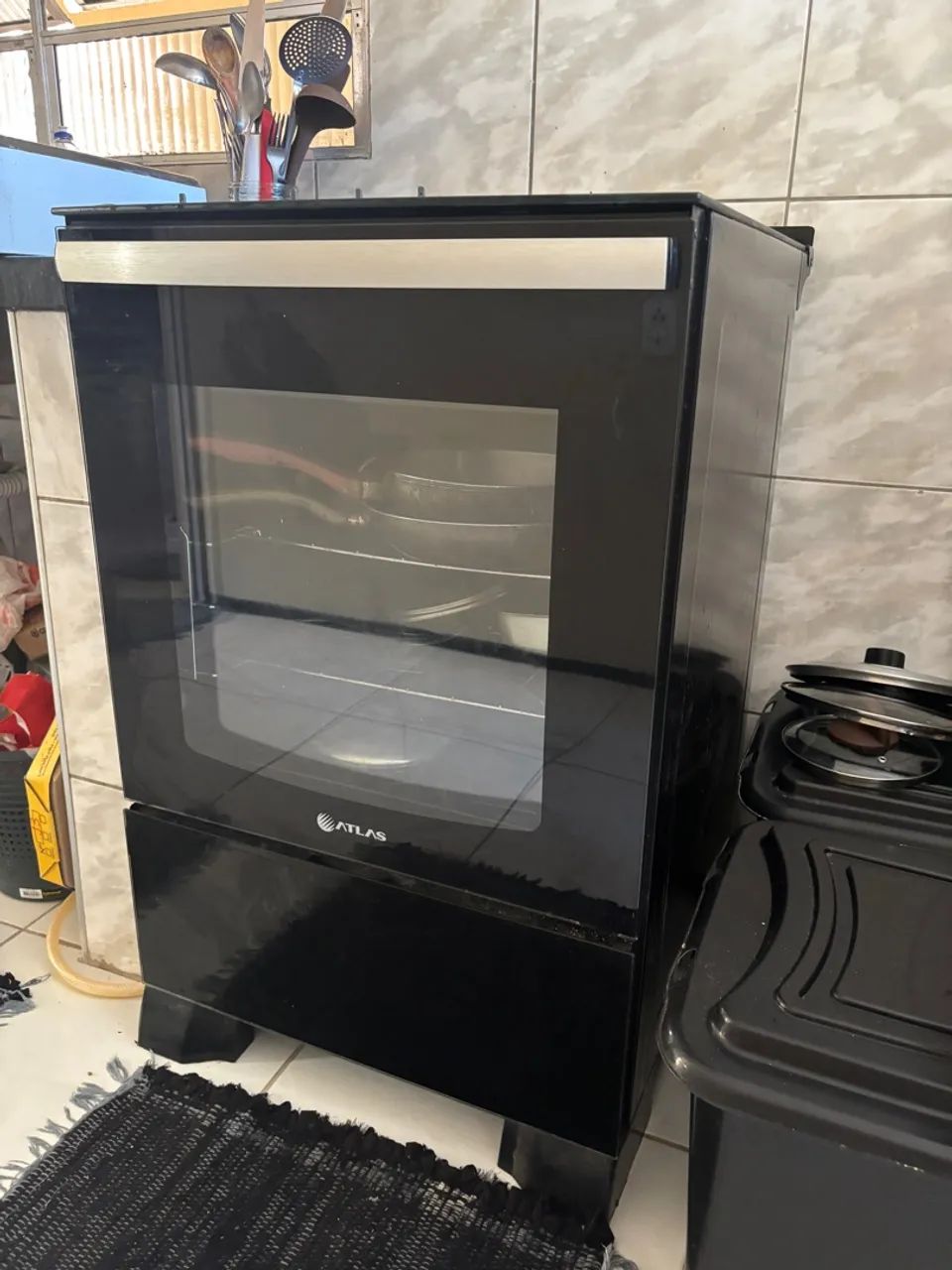 Fogão Atlas 4 Bocas Preto - USADO - Foto 2
