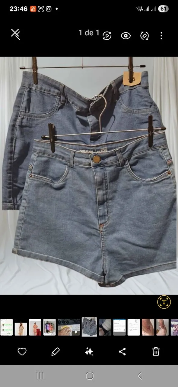 Shorts Jeans Feminino
