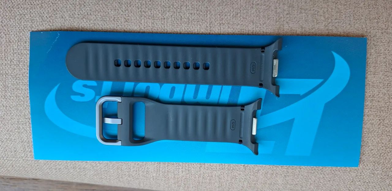 Pulseira de silicone na cor grafite para Relogio Wacht 8 - Foto 4