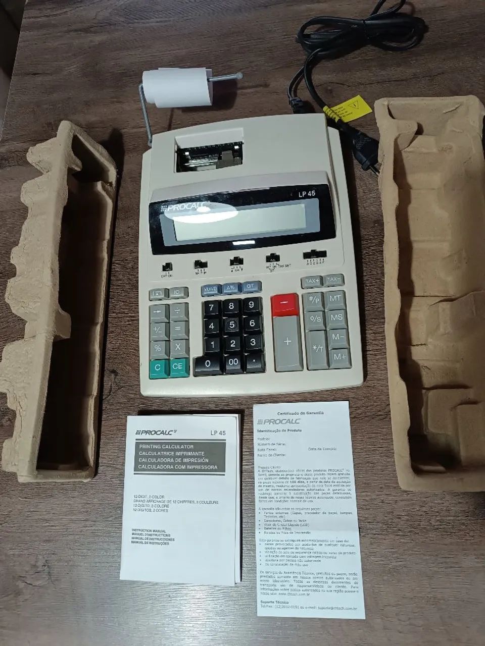 Calculadora com Impressão PROCALC LP 45 *** LEIA O ANÚNCIO***