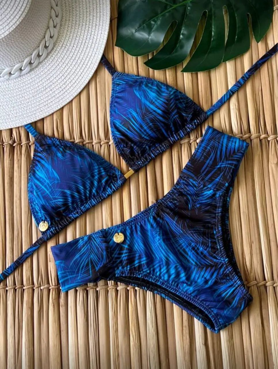 Conjunto biquíni Azul P com short e xuxinha  - Foto 2