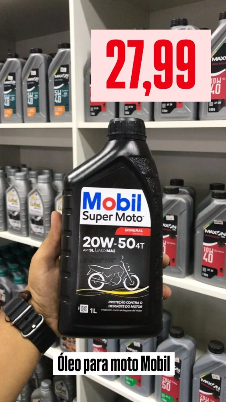 Óleo Mobil Super Moto 20W-50 4T 1L