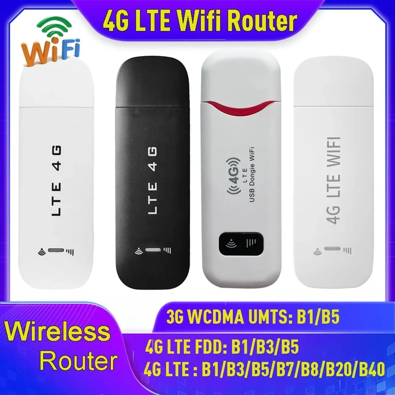 Modem e Roteador Wi-fi USB 4G *Entrego Aceito Cartão