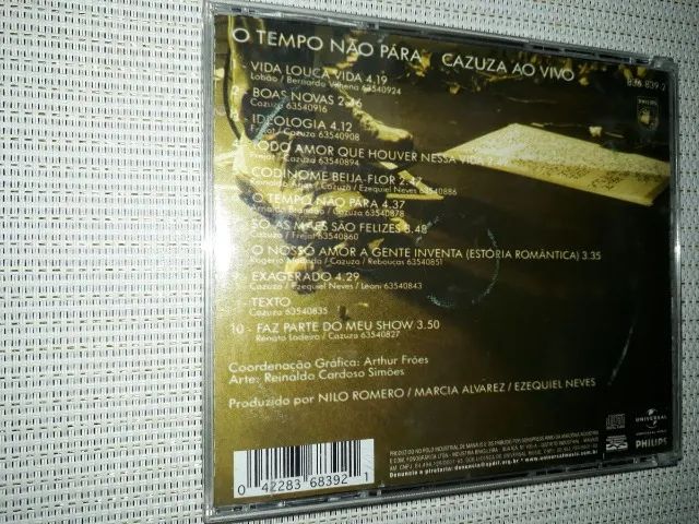 CD CAZUZA - O TEMPO NÃO PARA AO VIVO - Foto 3