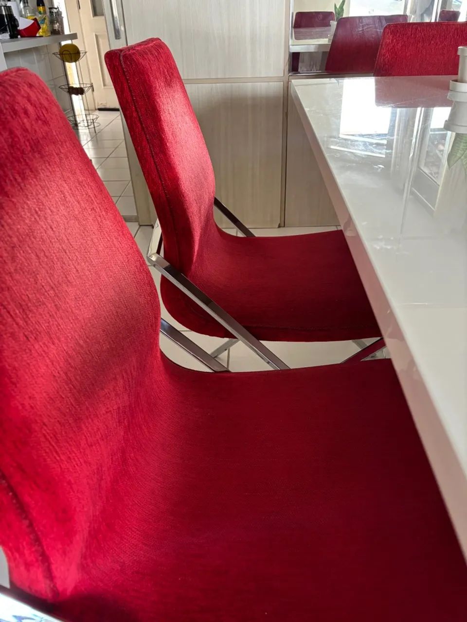 Conjunto cadeiras de sala da jantar mesa Brinde   - Foto 3
