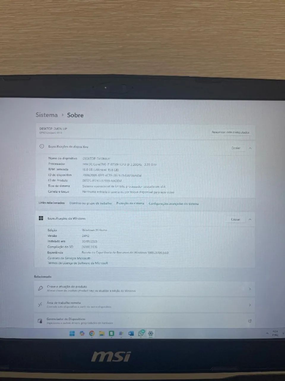 notebook msi gp63 leopard - Foto 3