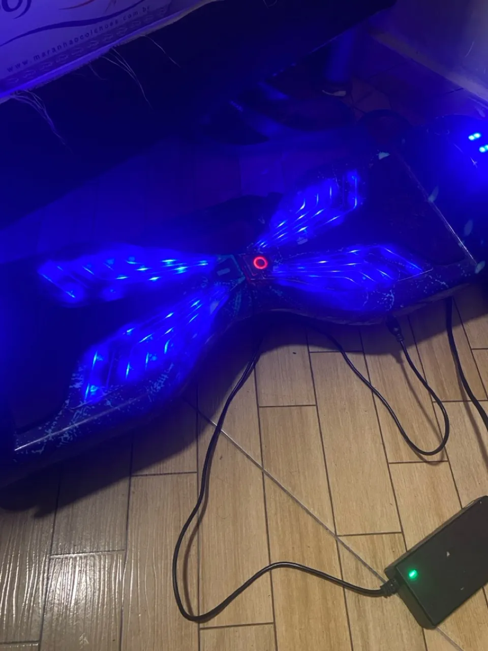 Hoverboard com LED azul