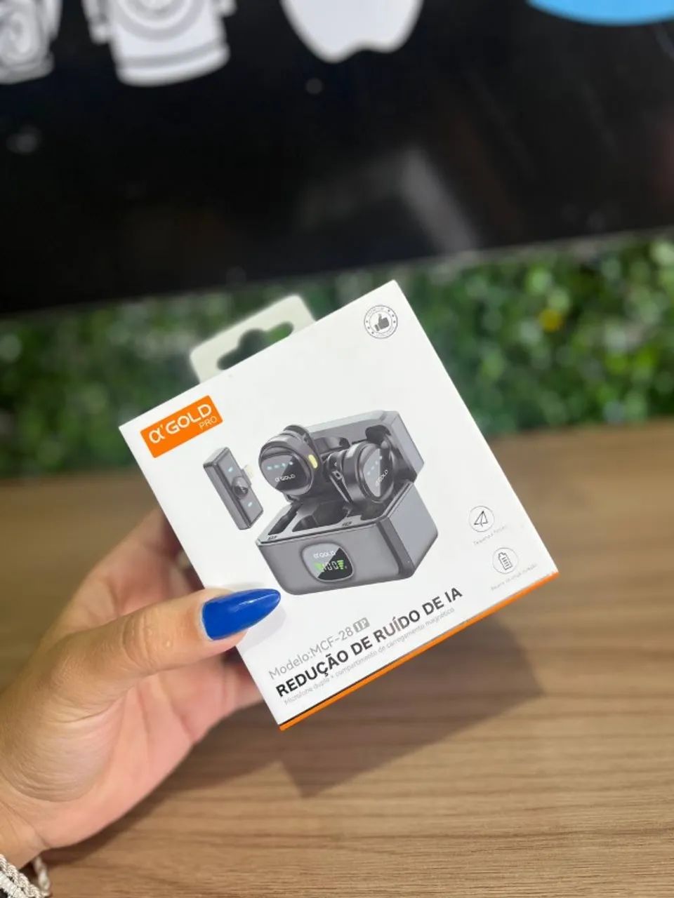 Microfone Lapela OL GOLD pro MCF-28 Lighting