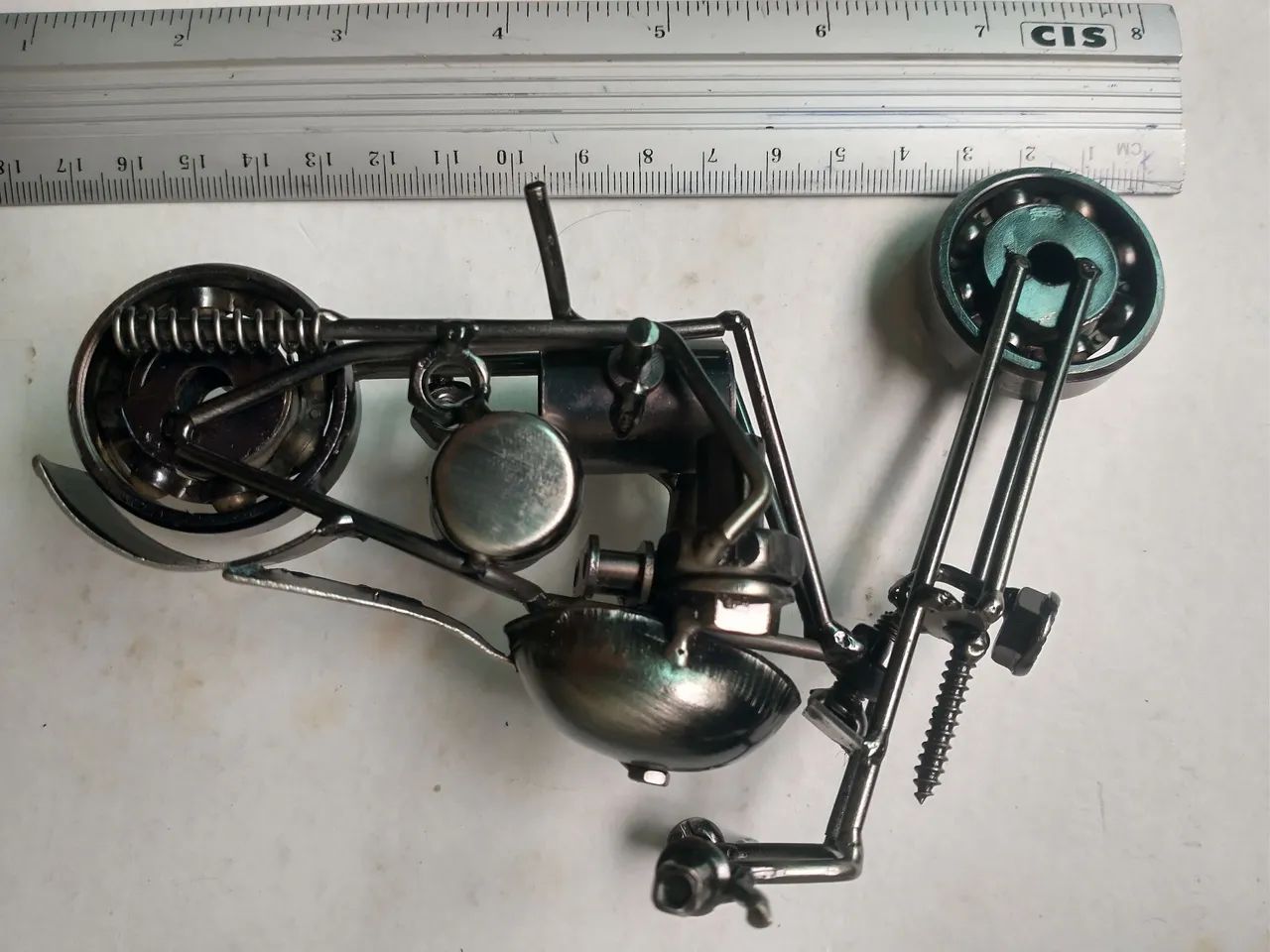 Mini moto de metal artesanal  - Foto 2