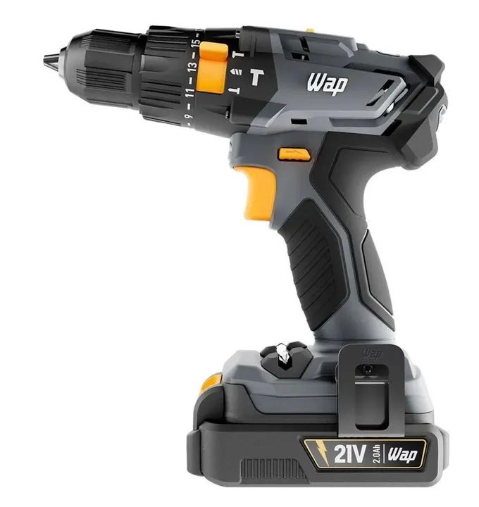 Parafusadeira E Furadeira Com Impacto Wap 3/8" Bateria 21V - Bivolt  - Foto 3